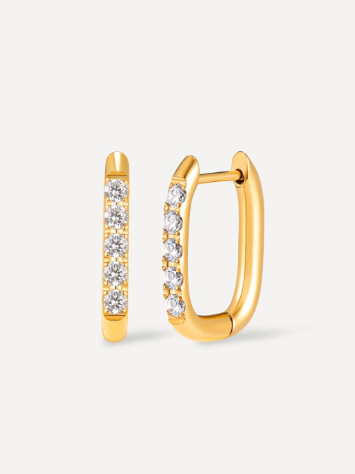 Moon Phase Brilliant Ohrringe Gold ICRUSH Gold/Silver